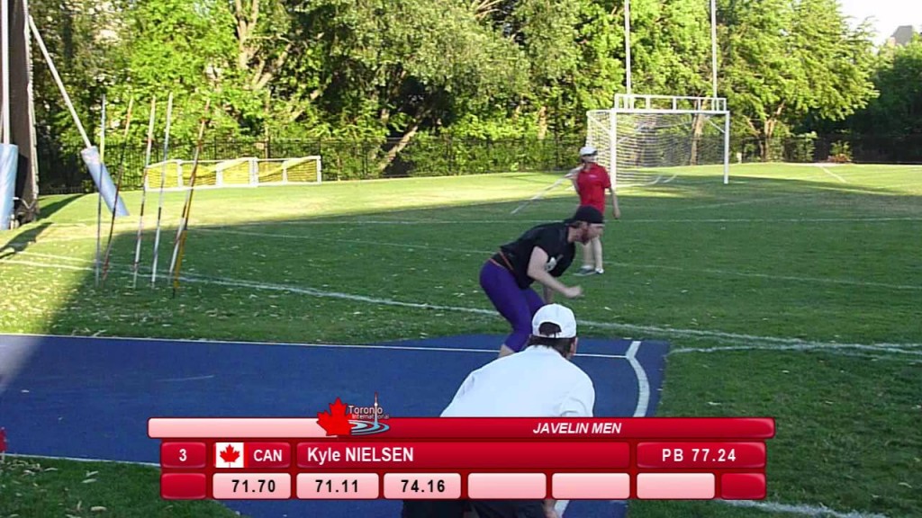 Mens Javelin Toronto Internation Track Field Games